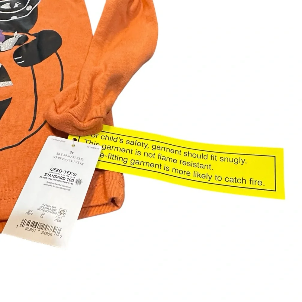 Just One You by Carter’s Halloween Pajama Set – ‎ 4 pieces total Size 3T NWT